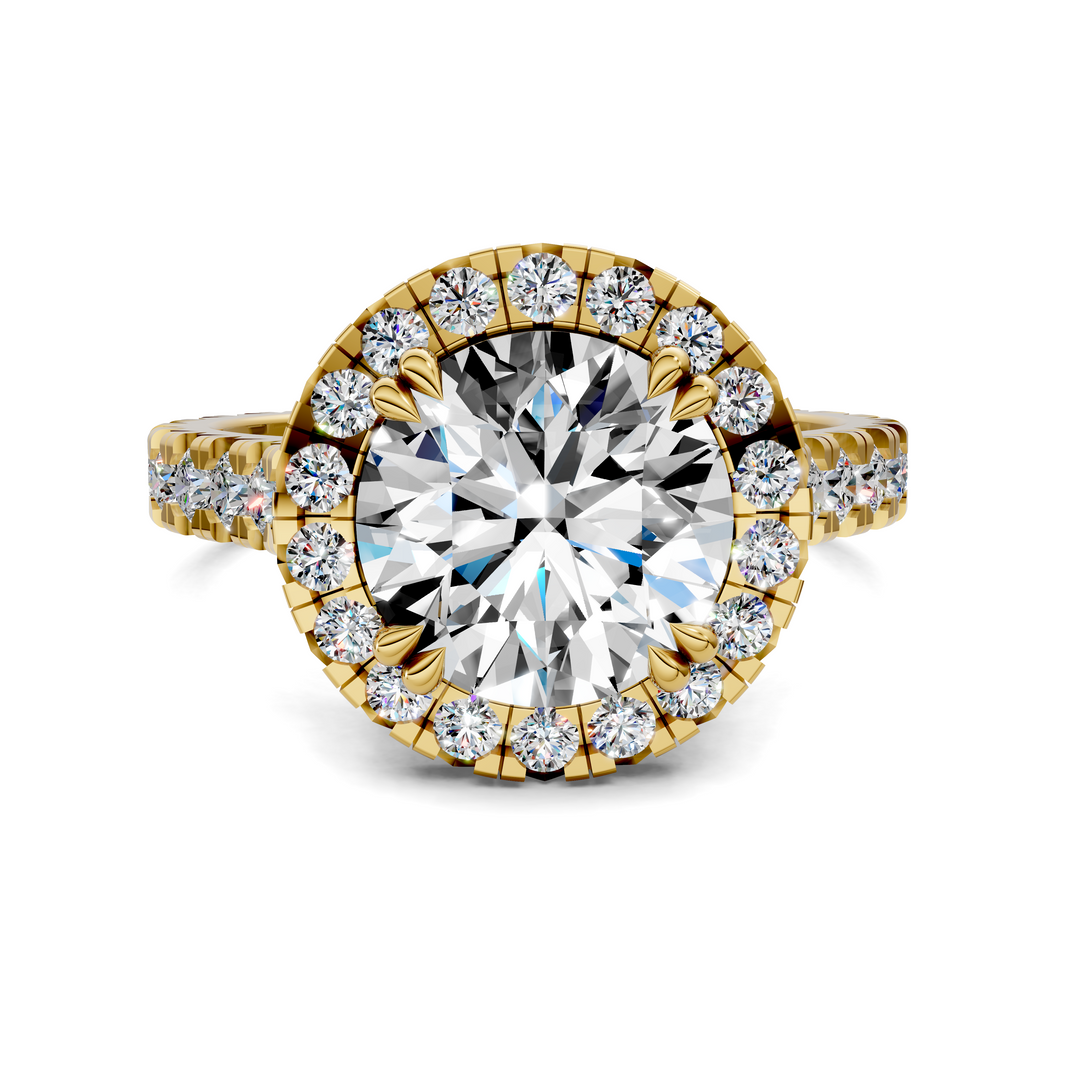 Kiana Halo Cathedral Ring