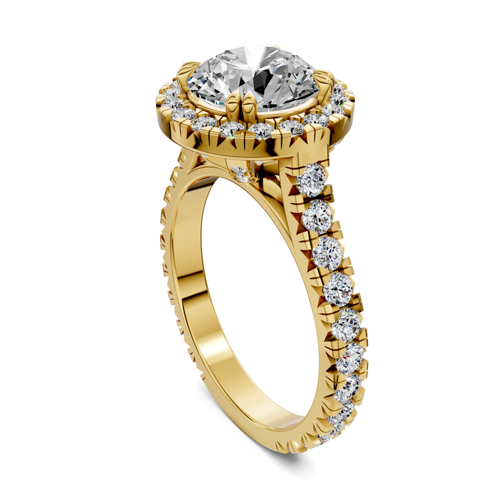 Kiana Halo Cathedral Ring