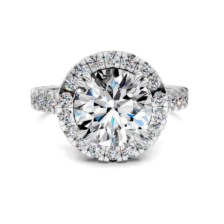 Kiana Halo Cathedral Ring