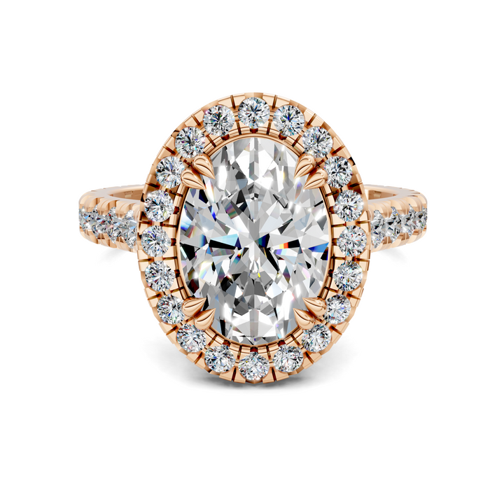 Kiana Halo Cathedral Ring