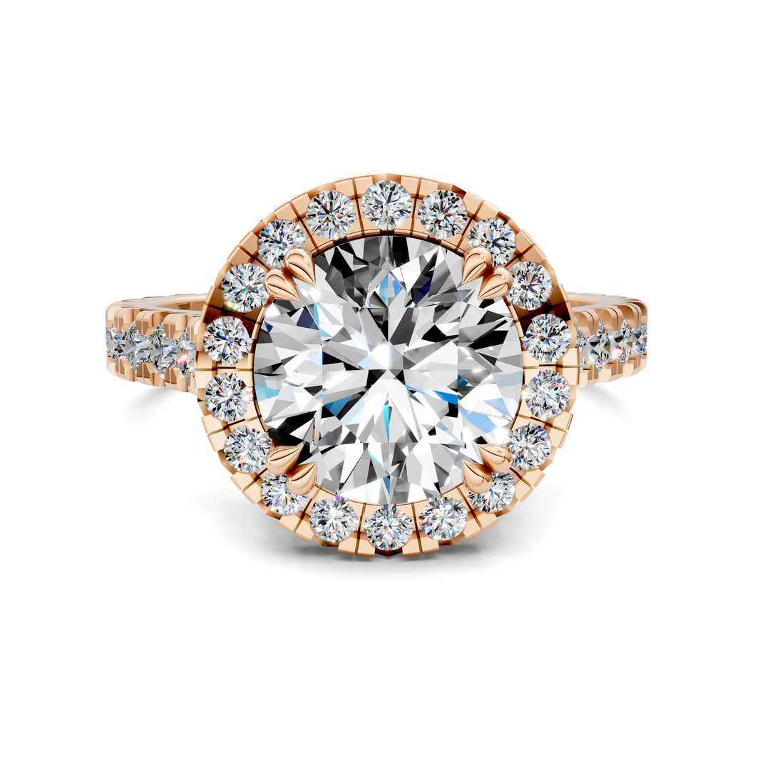 Kiana Halo Cathedral Ring