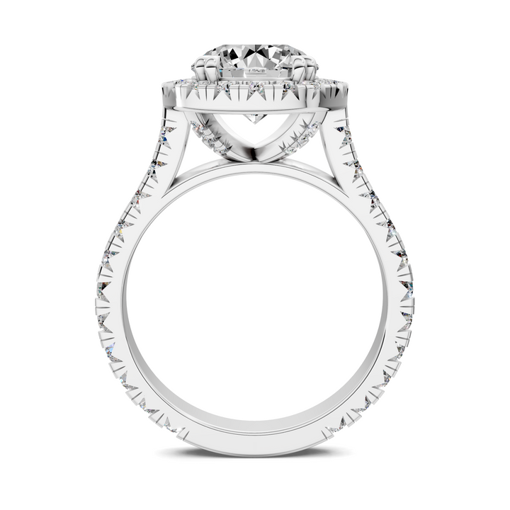 Kiana Halo Cathedral Ring