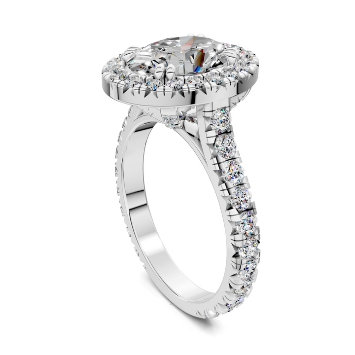 Kiana Halo Cathedral Ring