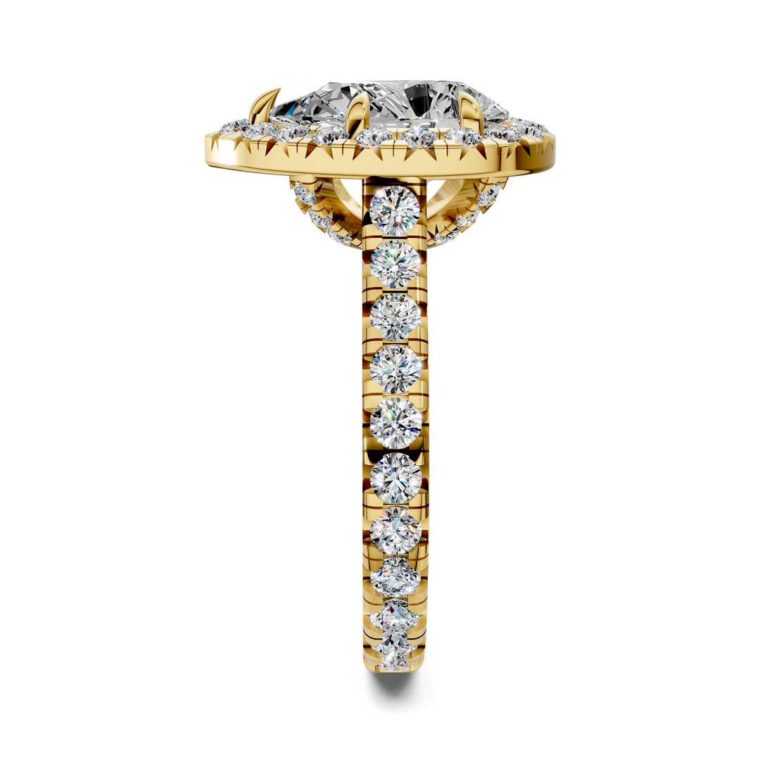 Kiana Halo Cathedral Ring