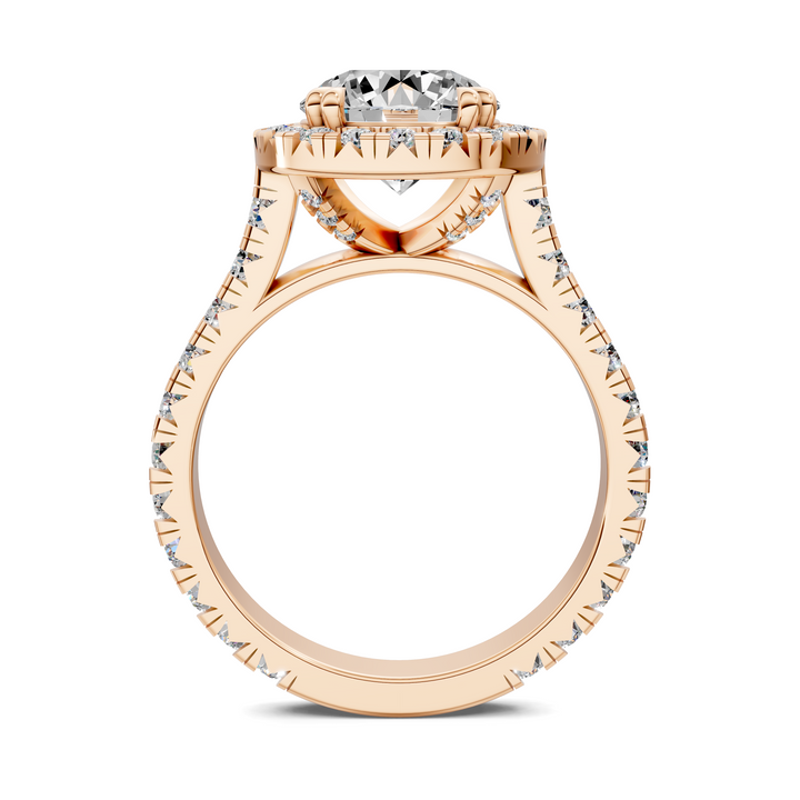 Kiana Halo Cathedral Ring