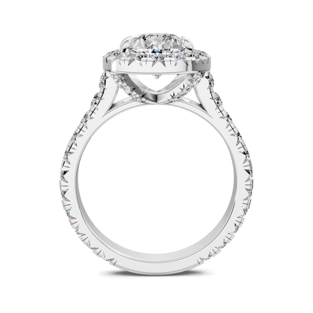 Kiana Halo Cathedral Ring