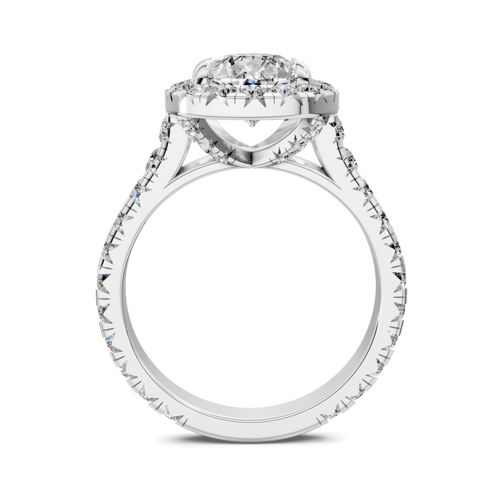 Kiana Halo Cathedral Ring