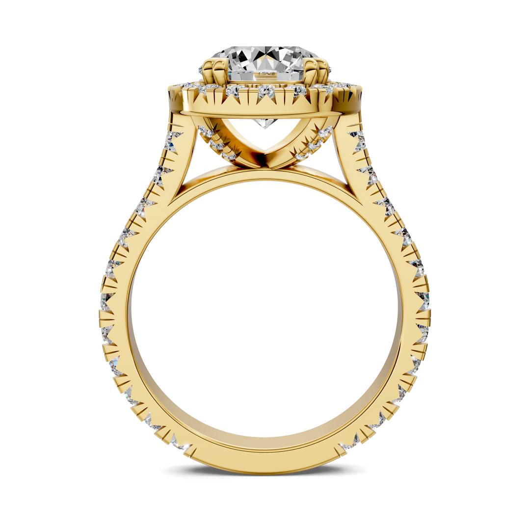 Kiana Halo Cathedral Ring