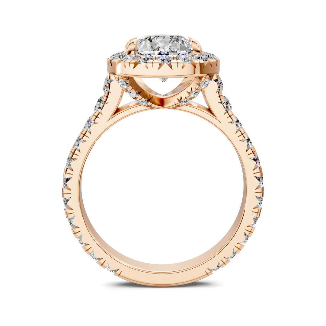 Kiana Halo Cathedral Ring