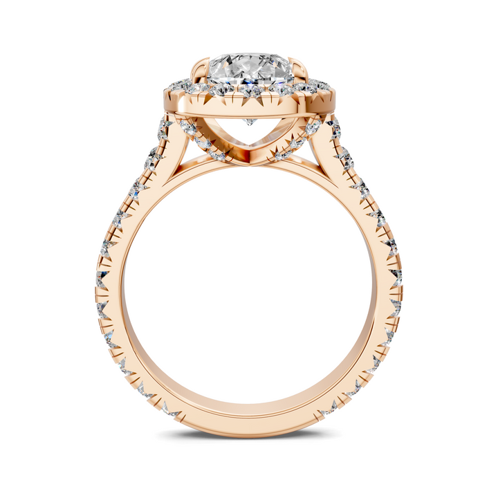 Kiana Halo Cathedral Ring