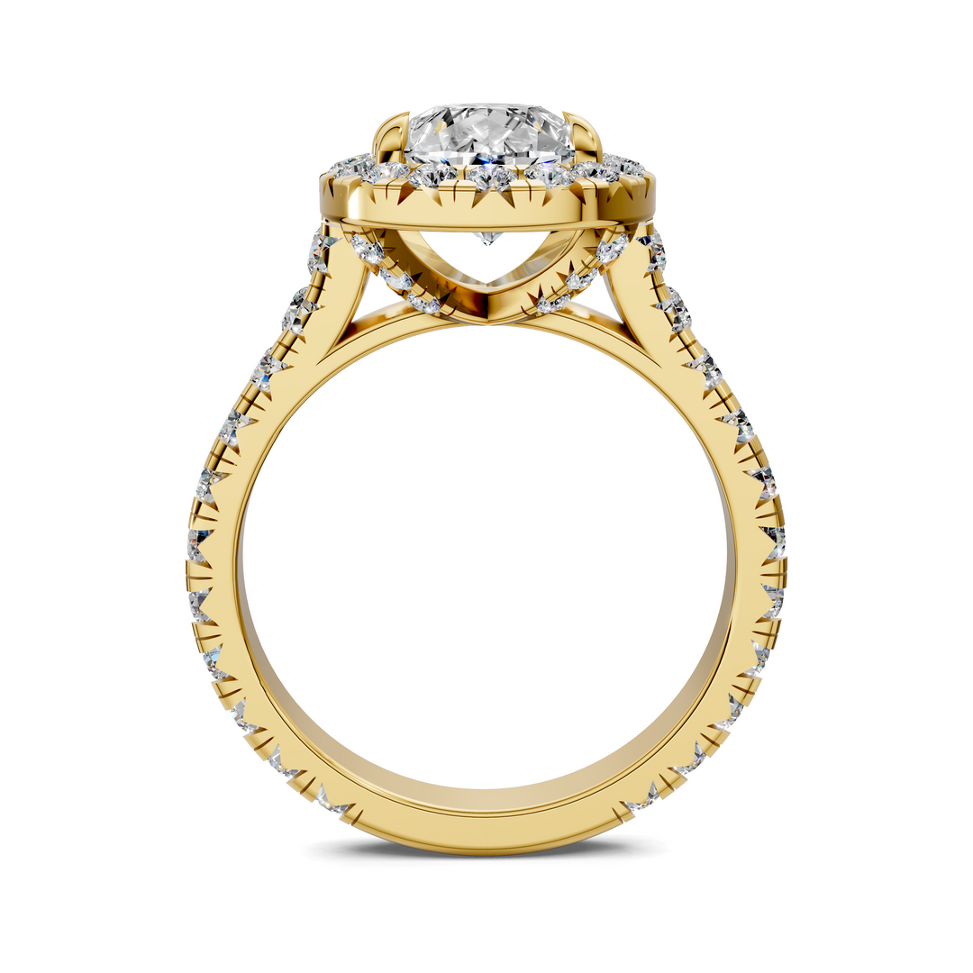 Kiana Halo Cathedral Ring