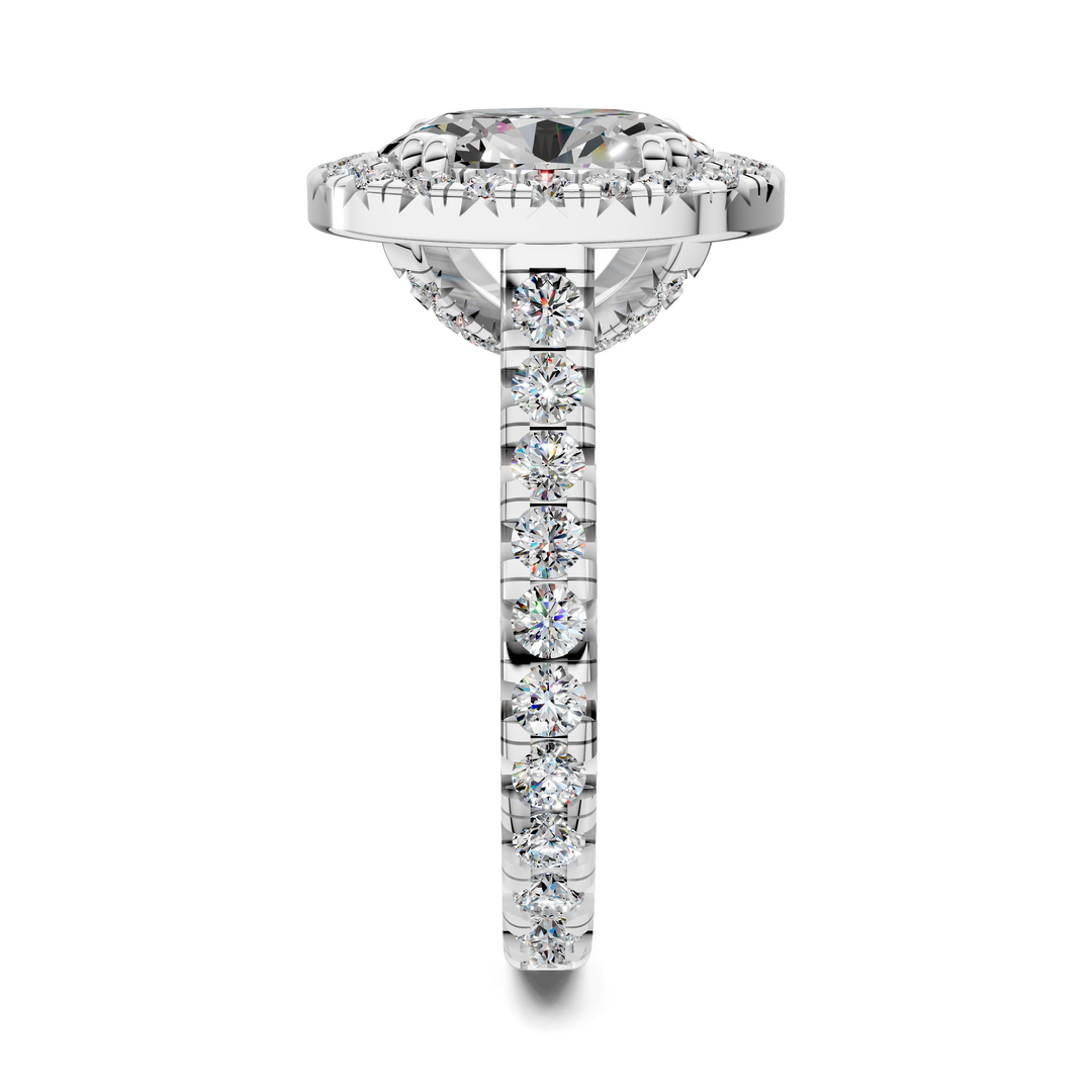 Kiana Halo Cathedral Ring