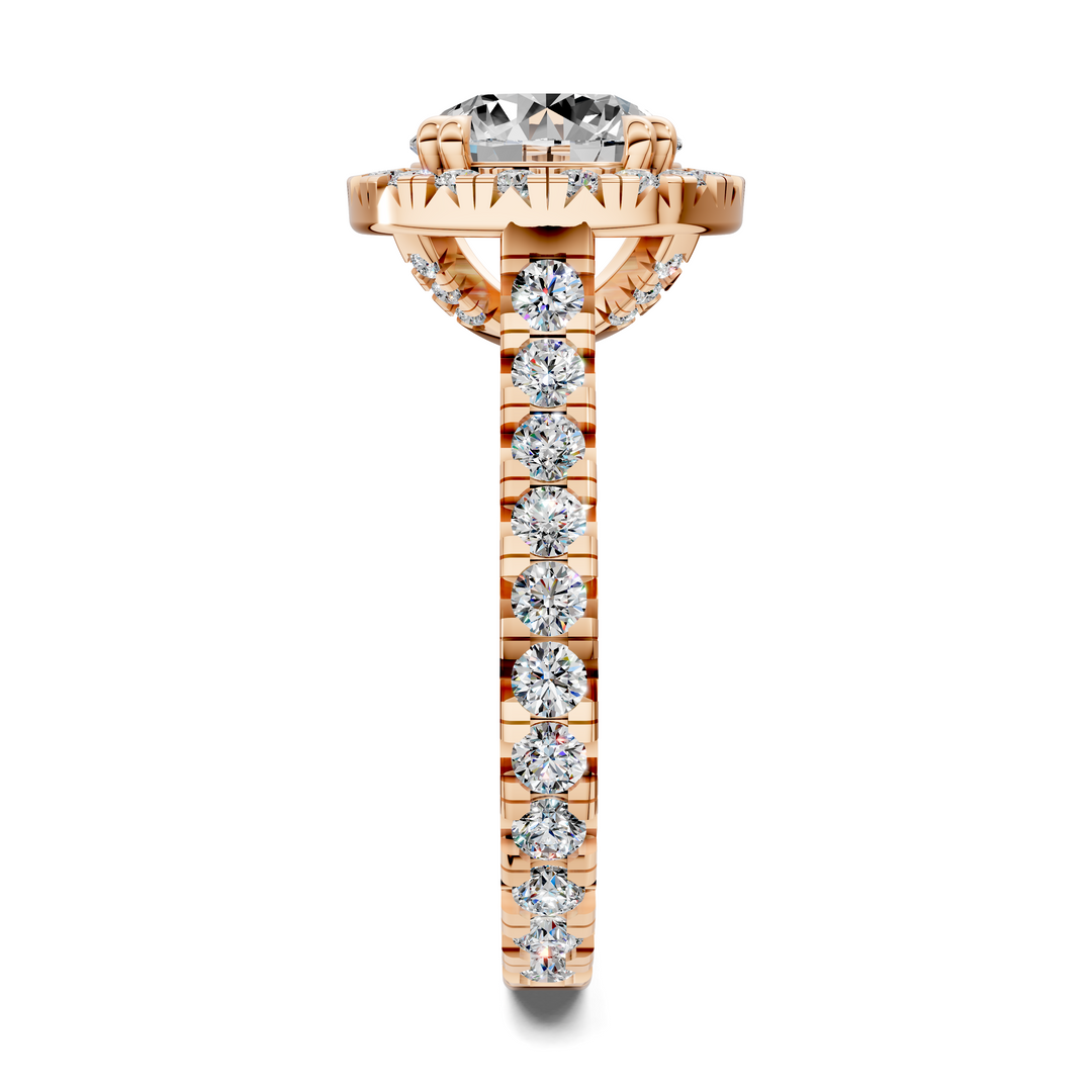 Kiana Halo Cathedral Ring