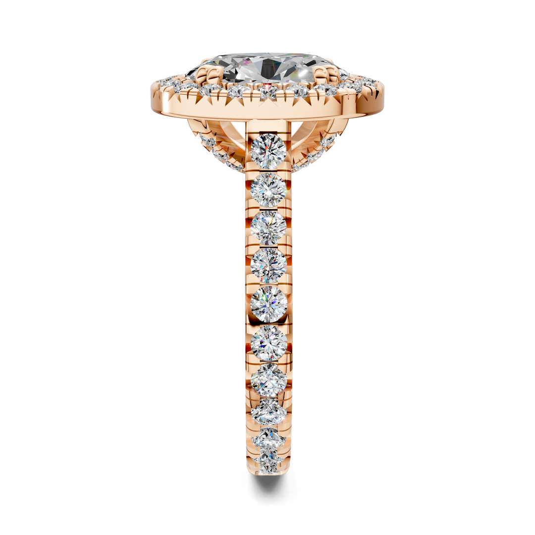 Kiana Halo Cathedral Ring