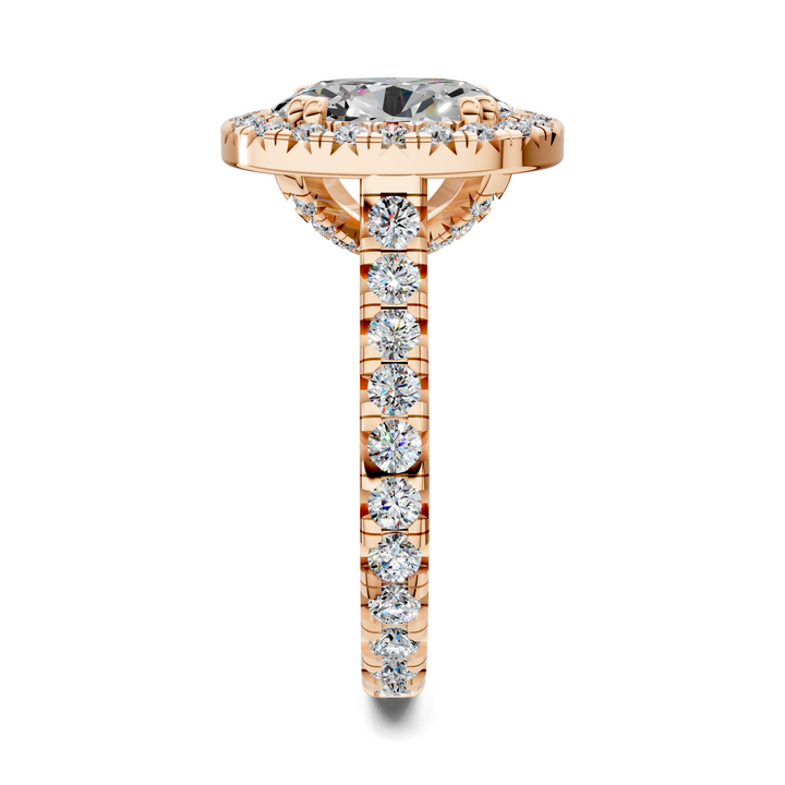 Kiana Halo Cathedral Ring