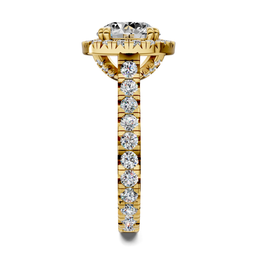 Kiana Halo Cathedral Ring