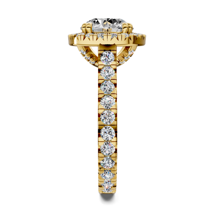 Kiana Halo Cathedral Ring