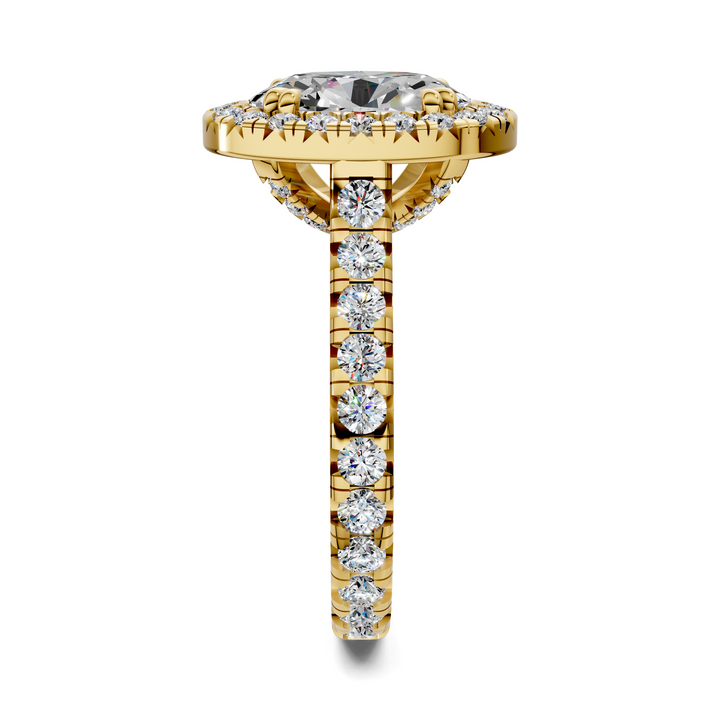Kiana Halo Cathedral Ring