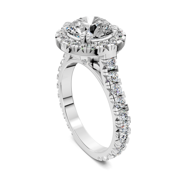Kiana Halo Cathedral Ring