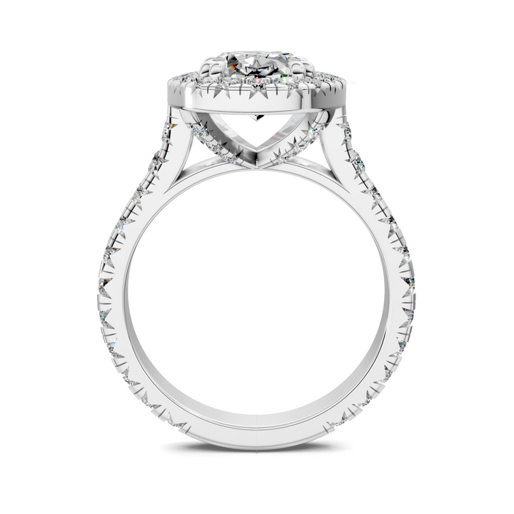 Kiana Halo Cathedral Ring