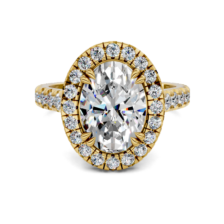 Kiana Halo Cathedral Ring