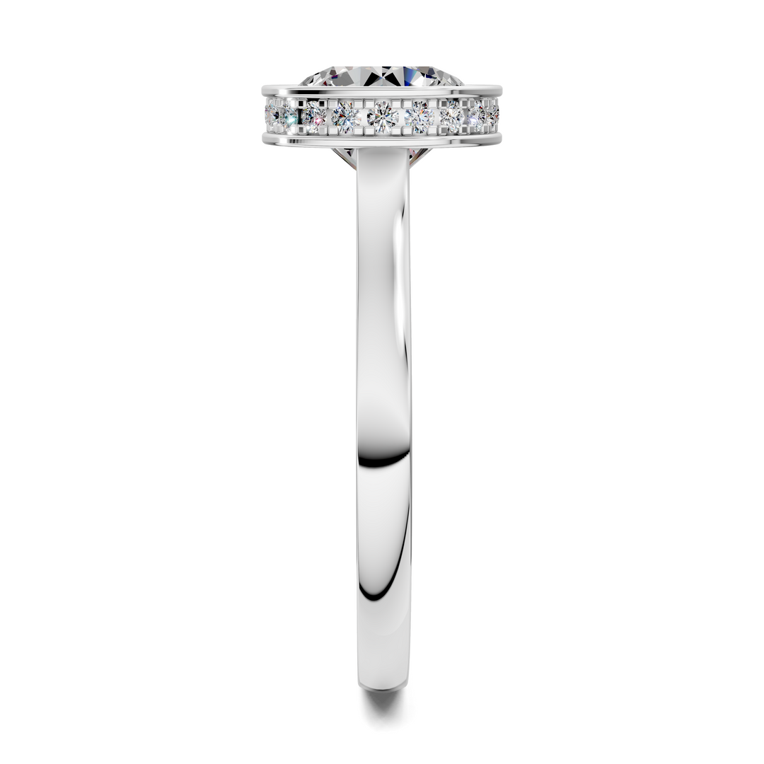 Jazmin Bezel Halo Ring