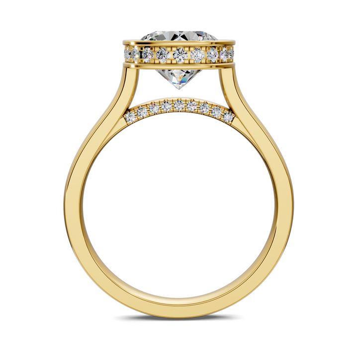 Jazmin Bezel Halo Ring