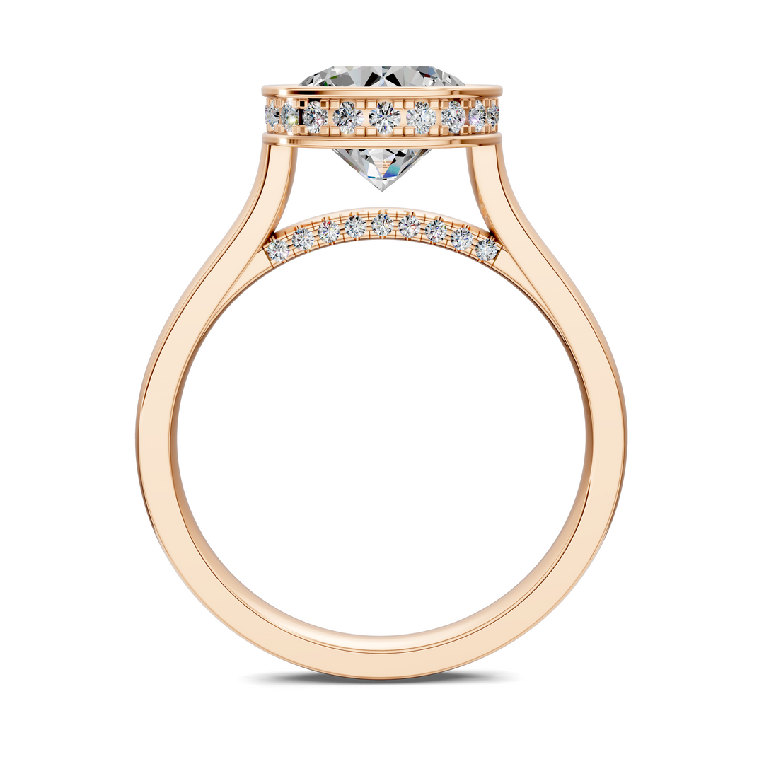 Jazmin Bezel Halo Ring