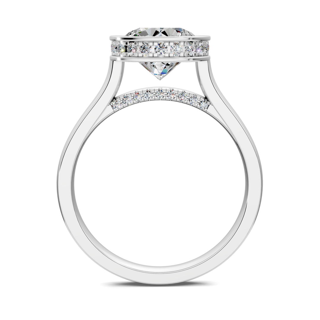 Jazmin Bezel Halo Ring