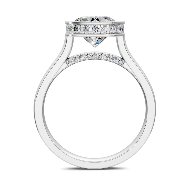 Jazmin Bezel Halo Ring