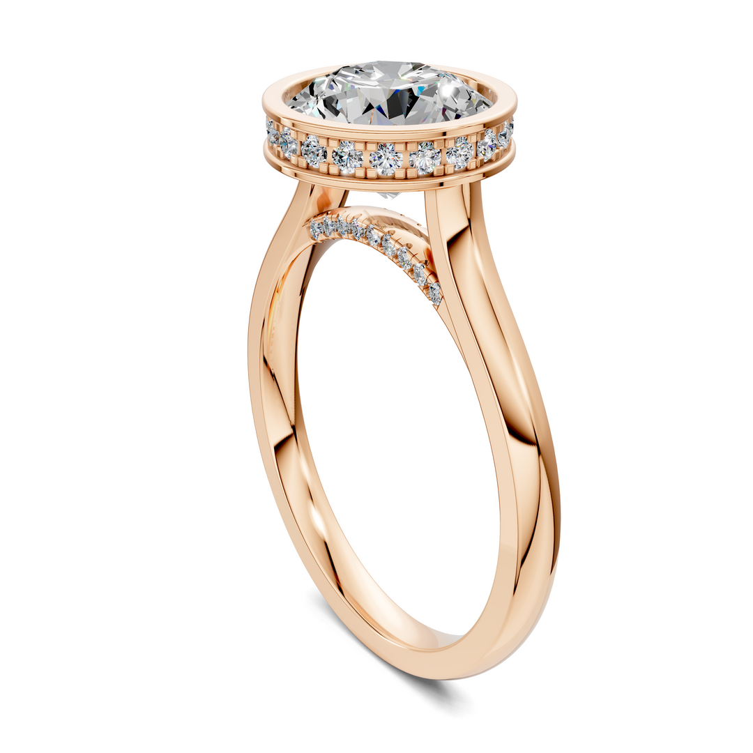 Jazmin Bezel Halo Ring