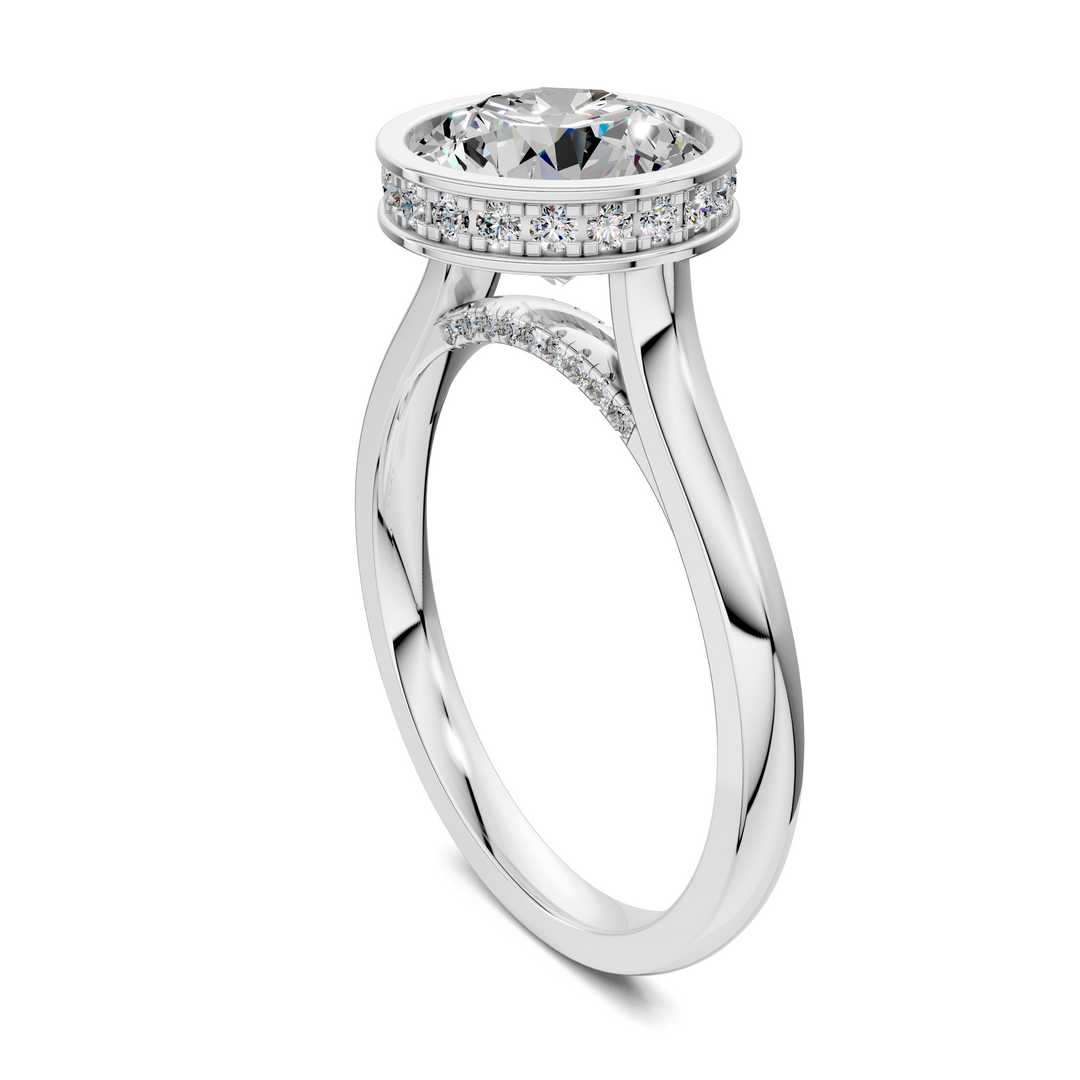 Jazmin Bezel Halo Ring