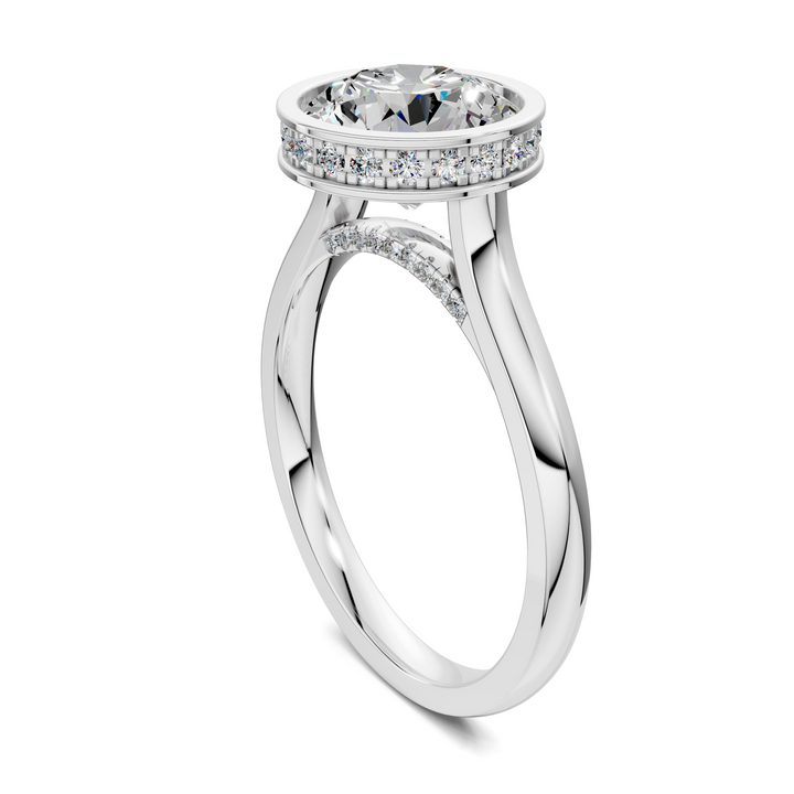 Jazmin Bezel Halo Ring