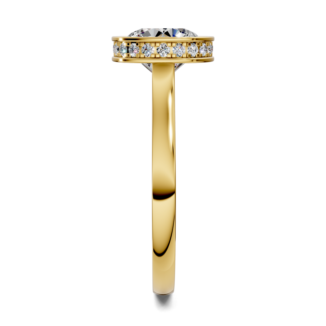 Jazmin Bezel Halo Ring