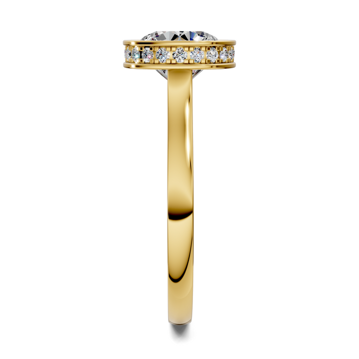 Jazmin Bezel Halo Ring