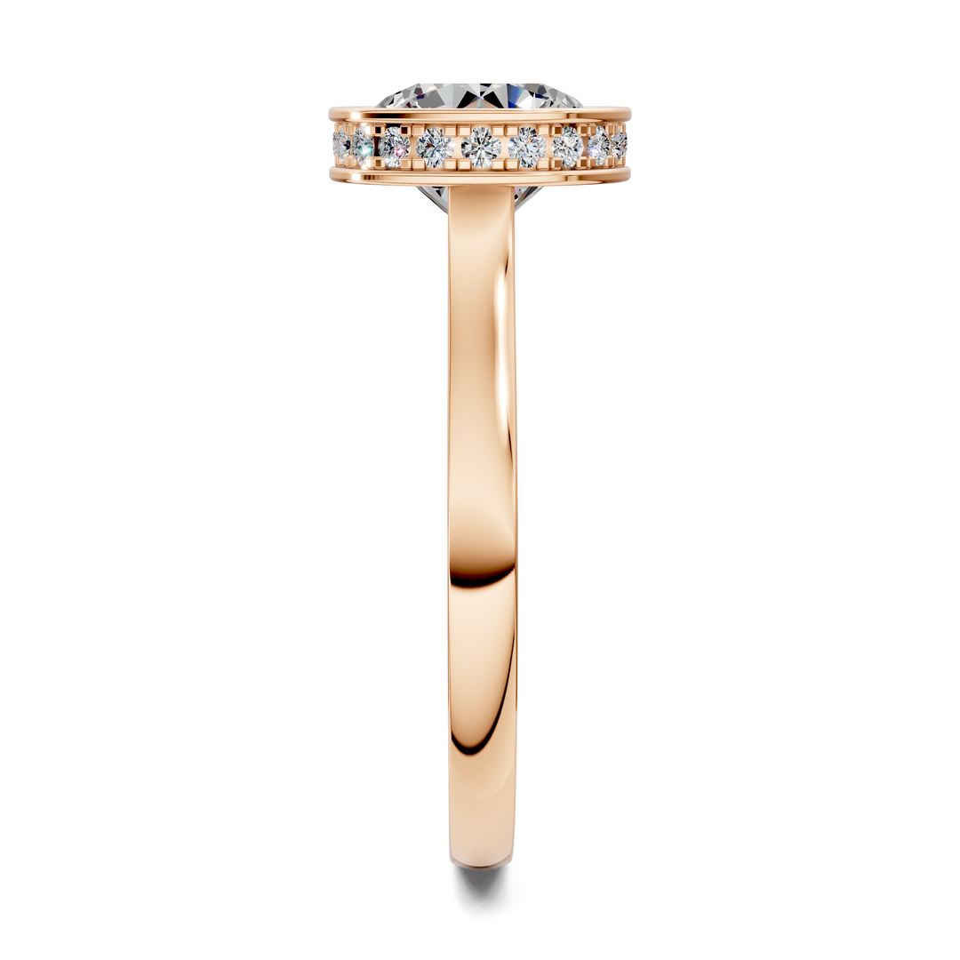 Jazmin Bezel Halo Ring