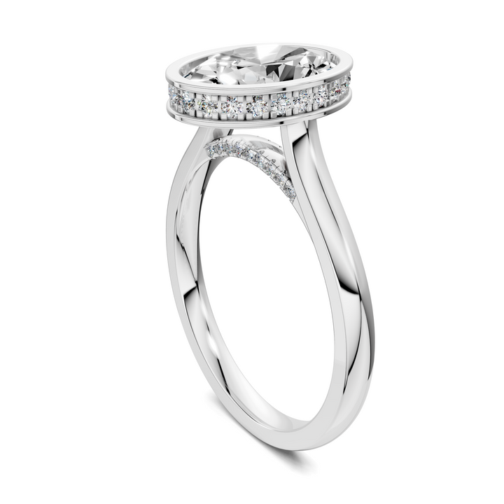 Jazmin Bezel Halo Ring