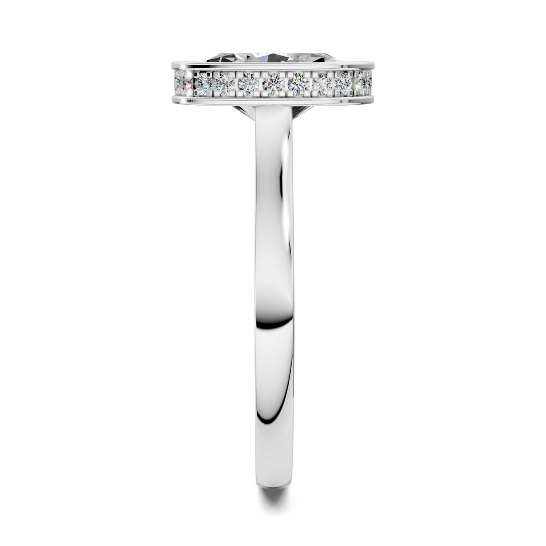 Jazmin Bezel Halo Ring