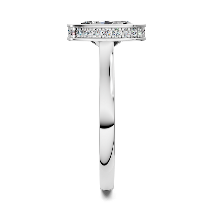 Jazmin Bezel Halo Ring