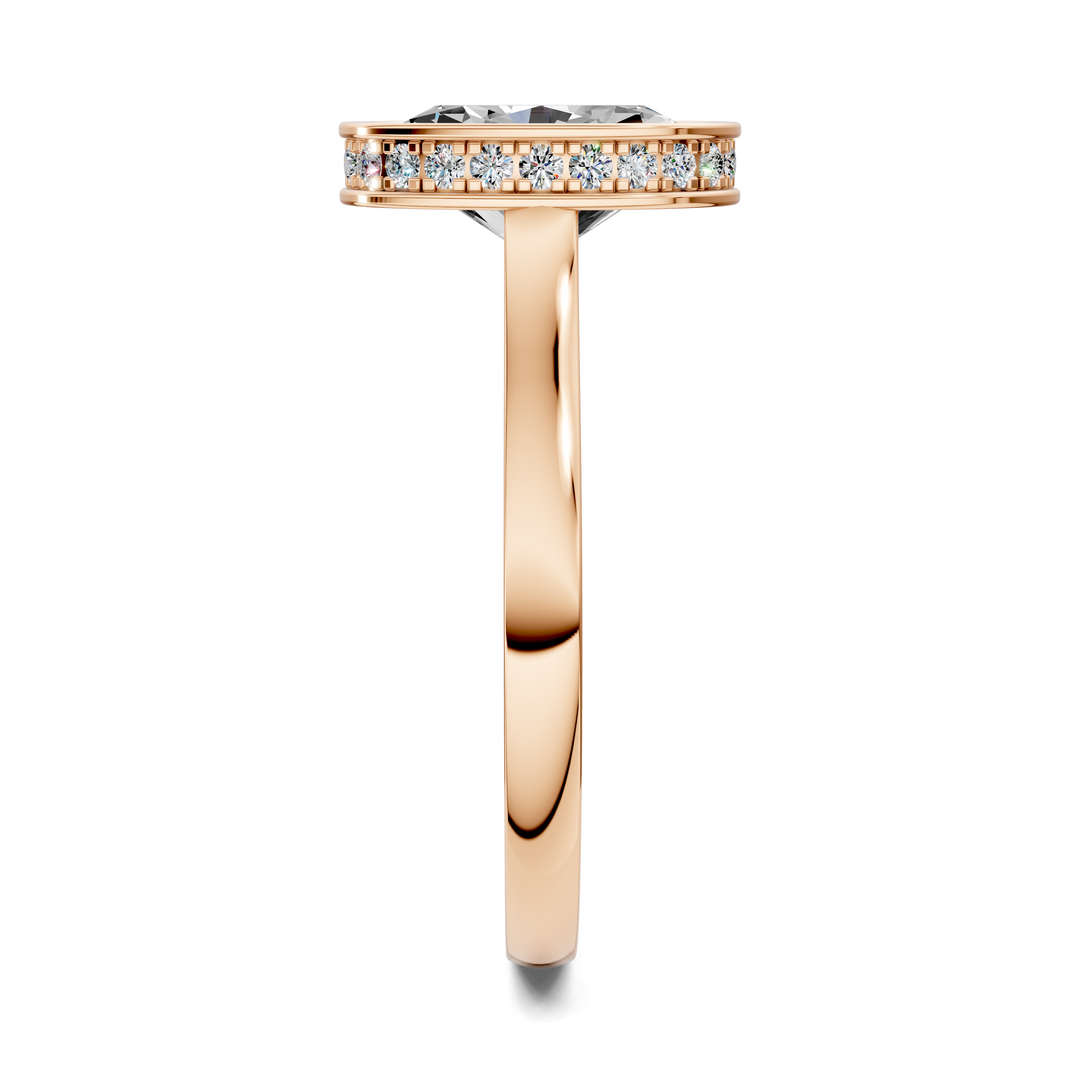Jazmin Bezel Halo Ring