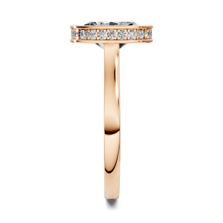 Jazmin Bezel Halo Ring