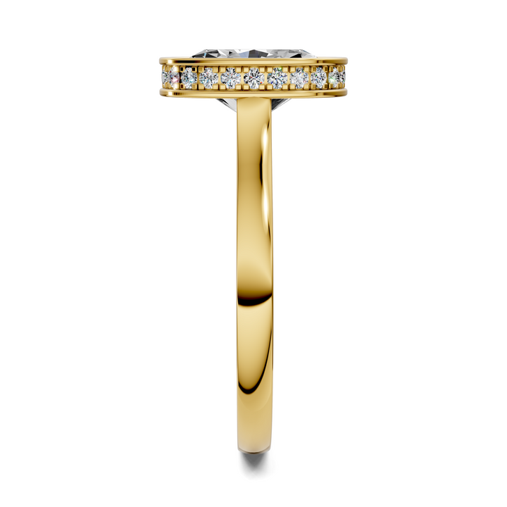 Jazmin Bezel Halo Ring