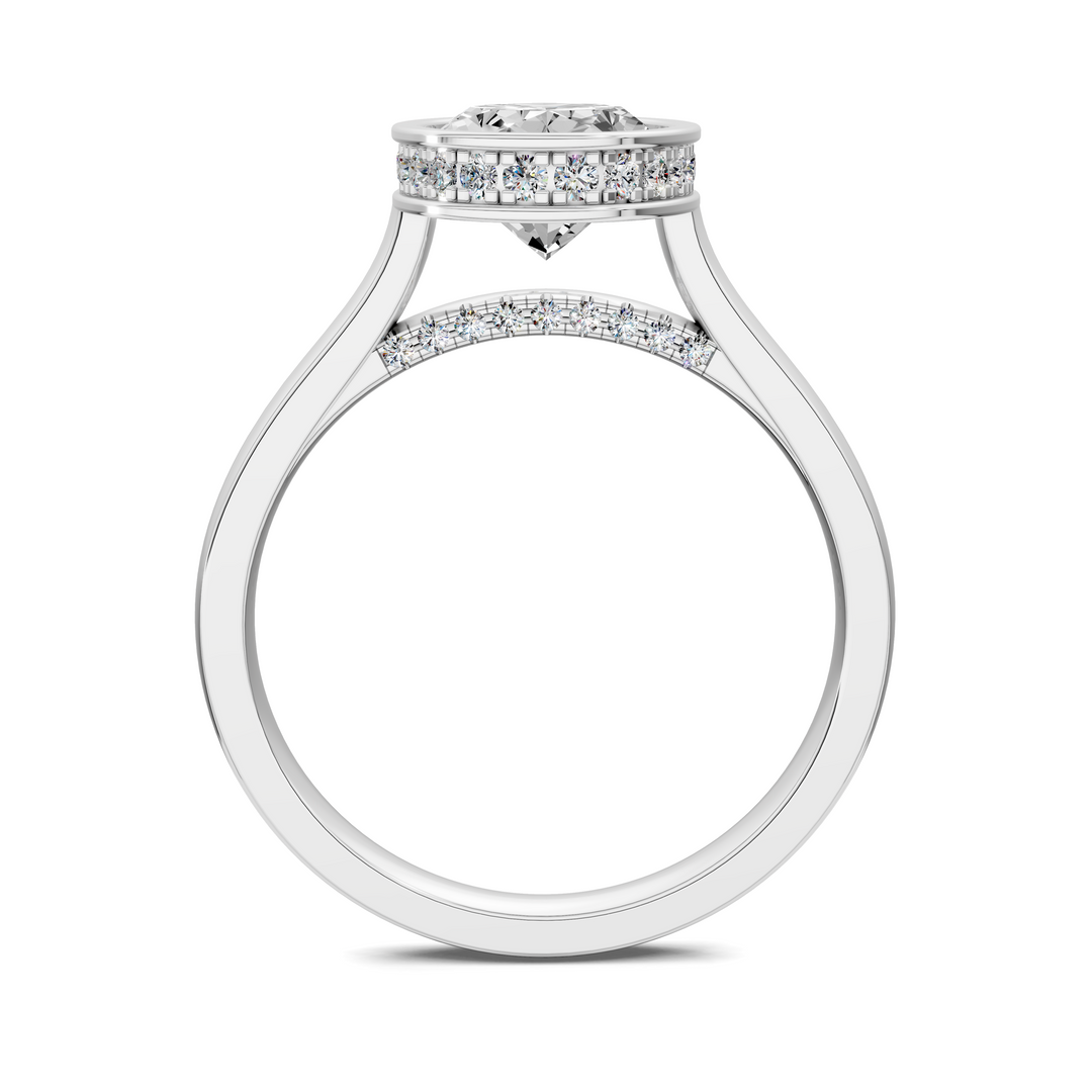 Jazmin Bezel Halo Ring