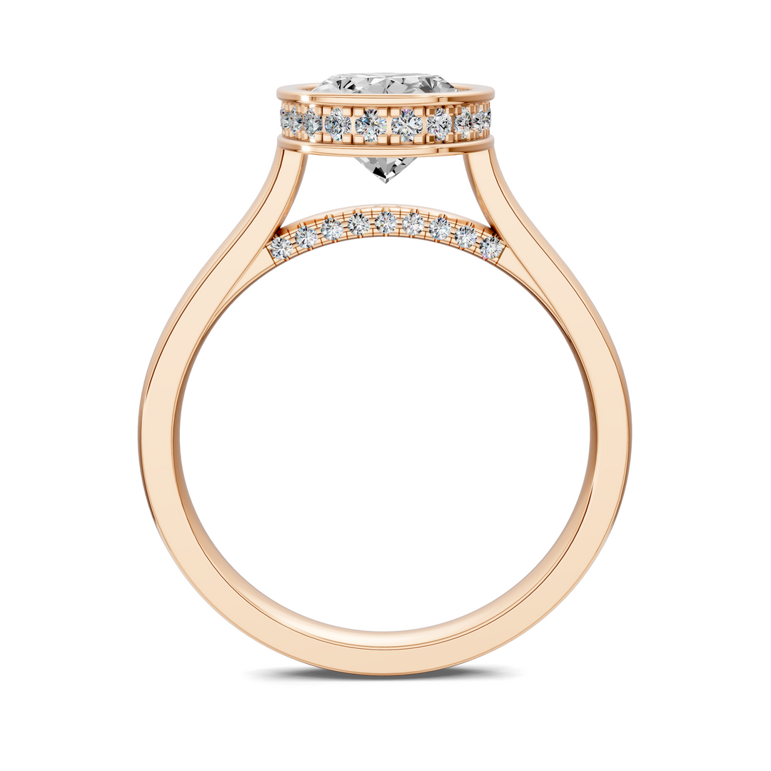 Jazmin Bezel Halo Ring