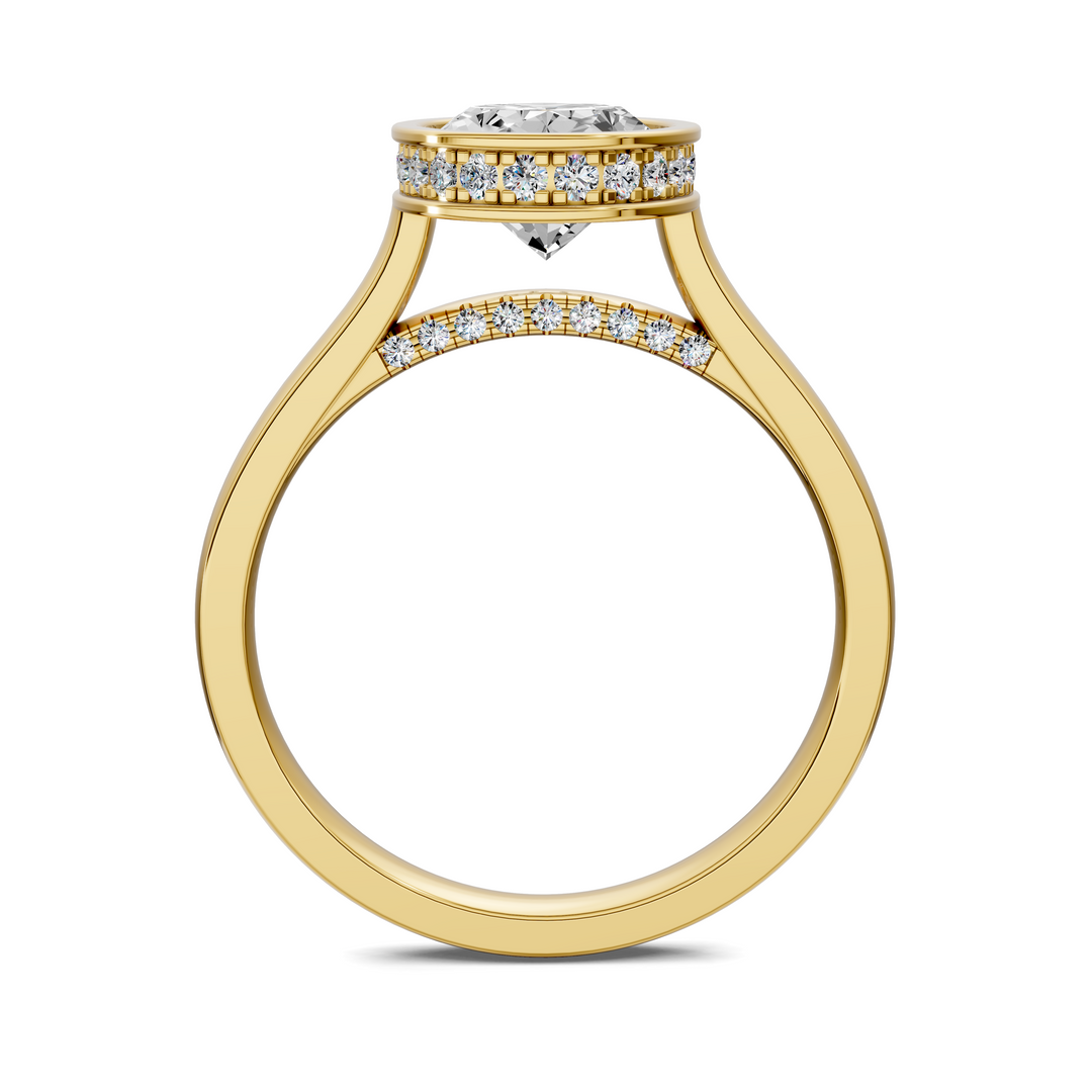 Jazmin Bezel Halo Ring