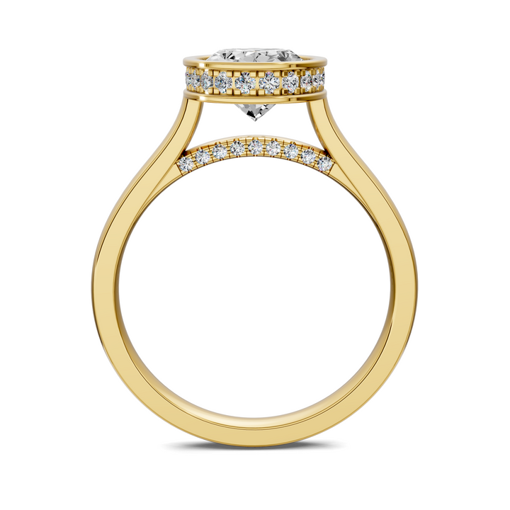 Jazmin Bezel Halo Ring