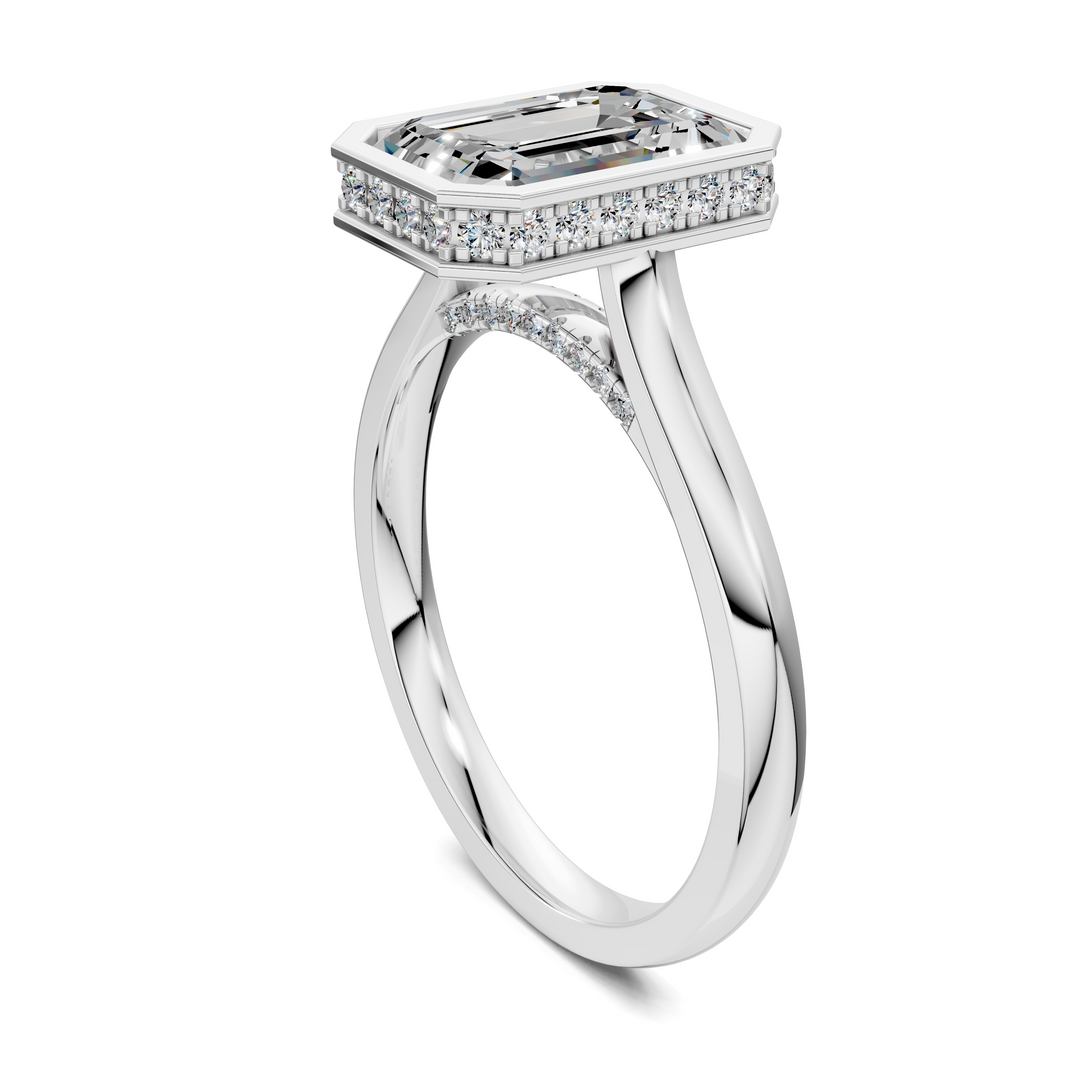 Jazmin Bezel Halo Ring