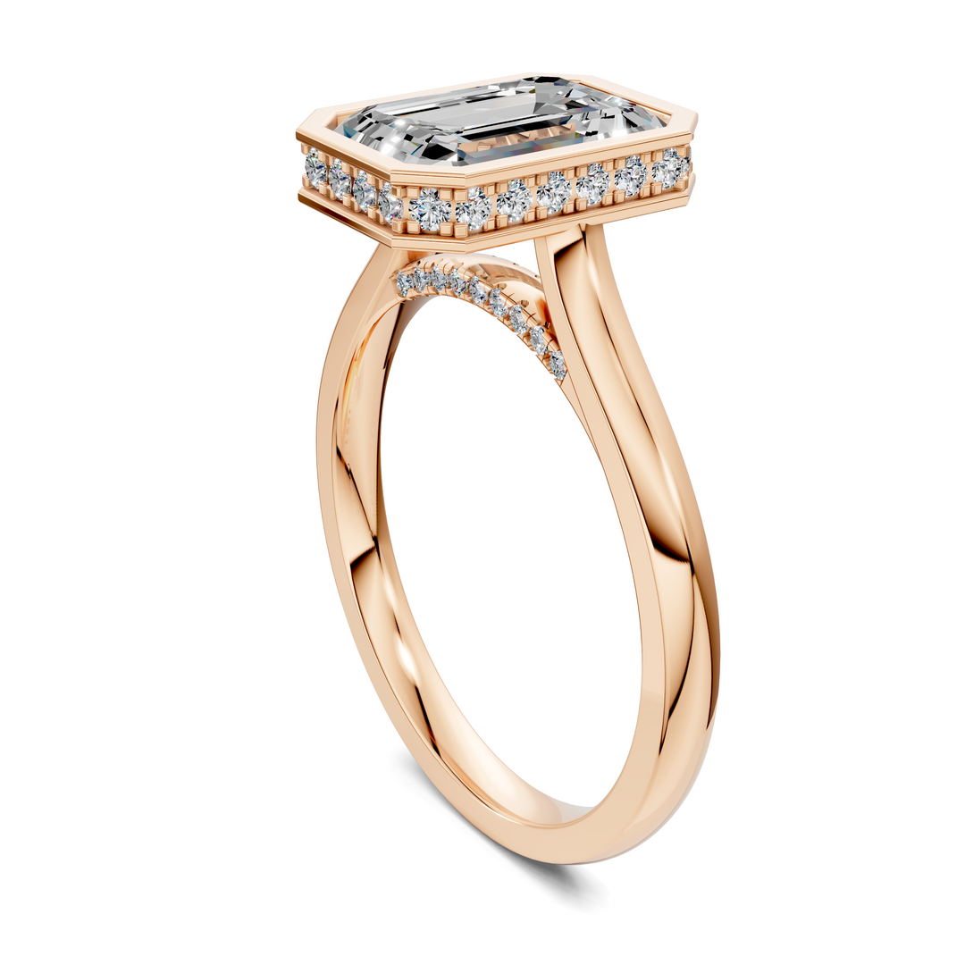 Jazmin Bezel Halo Ring