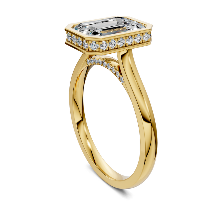 Jazmin Bezel Halo Ring