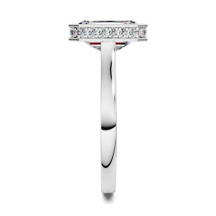 Jazmin Bezel Halo Ring